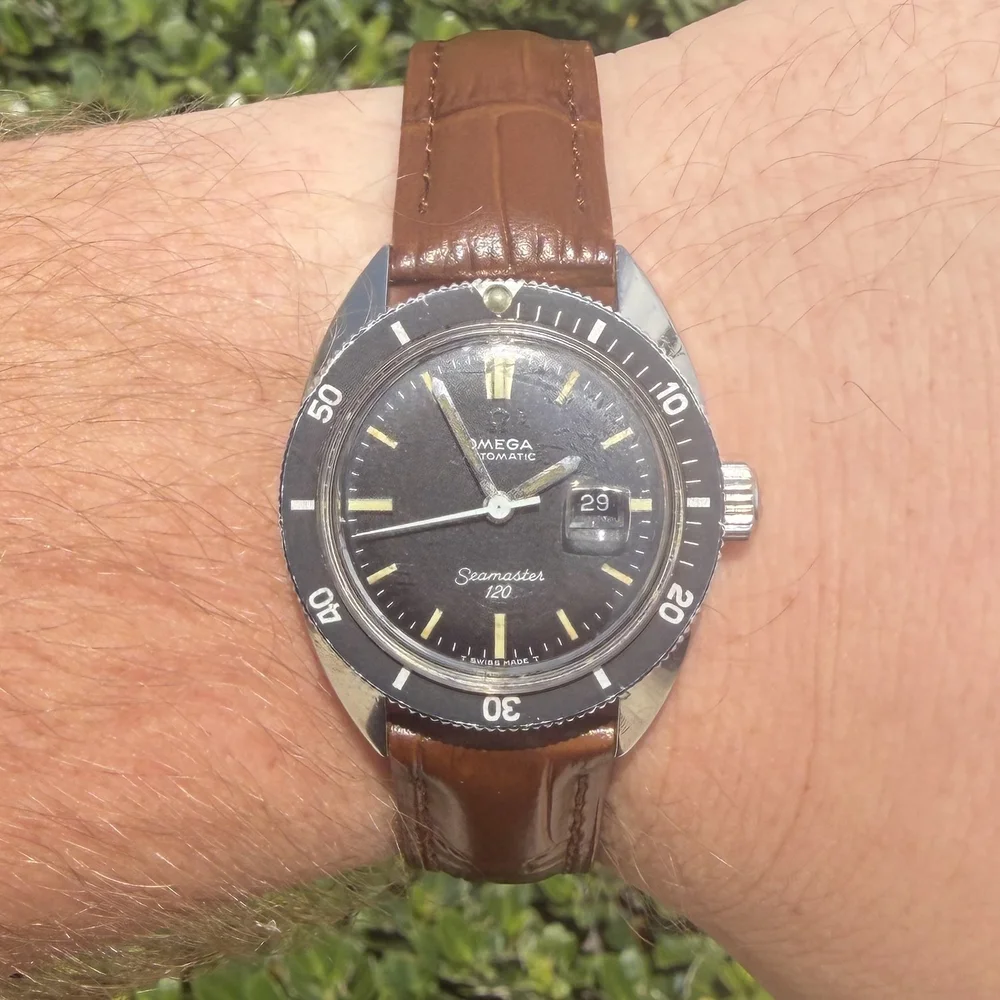 Omega Seamaster 120 Divers 1960's Stainless Steel 31 mm Leather